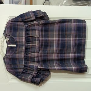 Creamieux short sleeve fall top. Very soft. Flouncy ruffle sleeves